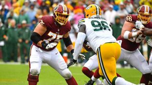 Redskins RG Scherff suffered torn pec vs. Falcons