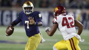 Notre Dame QB Wimbush aims to improve passing
