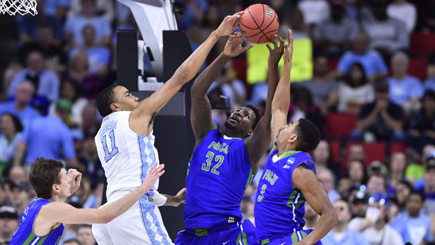 Brice Johnson (11) set an NCAA record with eight blocked shots versus Florida Gulf Coast. Photo Credit: Bob Donnan-USA TODAY Sports