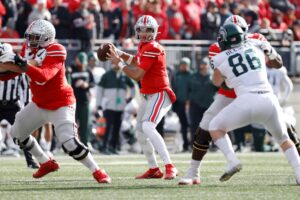 No. 2 Ohio St. visits No. 5 Michigan with lot on line