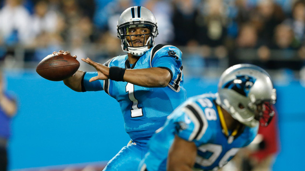 Nov 17, 2016; Charlotte, NC, USA; Carolina Panthers quarterback Cam Newton (1) drops back to pass in the third quarter against the New Orleans Saints at Bank of America Stadium. The Panthers defeated the Saints 23-20. Photo Credit: Jeremy Brevard-USA TODAY Sports