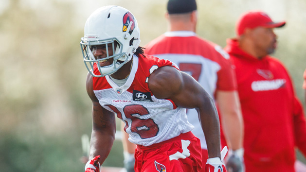 May 16, 2017; Tempe, AZ, USA; Arizona Cardinals wide receiver Chad Williams during team OTA workouts at the Cardinals Training Facility. Photo Credit: Mark J. Rebilas-USA TODAY Sports
