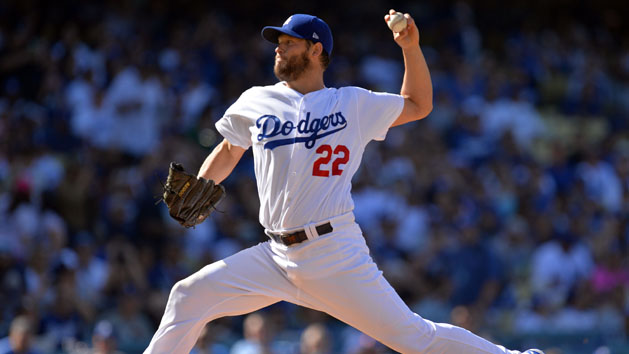 March 29, 2018; Los Angeles, CA, USA; Los Angeles Dodgers starting pitcher Clayton Kershaw (22) throws against the San Francisco Giants in the first inning of the opening day game at Dodger Stadium. Photo Credit: Gary A. Vasquez-USA TODAY Sports