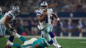 Prescott leads Cowboys over Dolphins