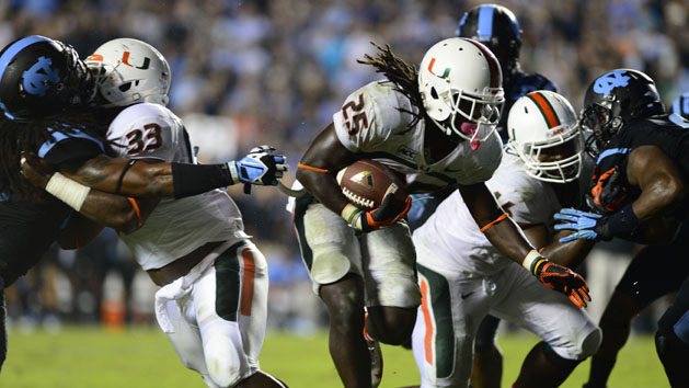 NCAA Football: Miami at North Carolina
