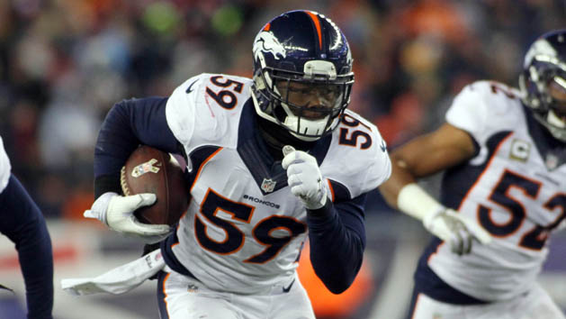 The loss of LB Danny Trevathan is a blow to Denver's defense. (Stew Milne-USA TODAY Sports)