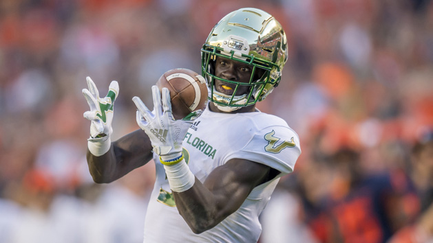 Darnell Salomon's late TD grab helped South Florida down Illinois. Photo Credit: Patrick Gorski-USA TODAY Sports