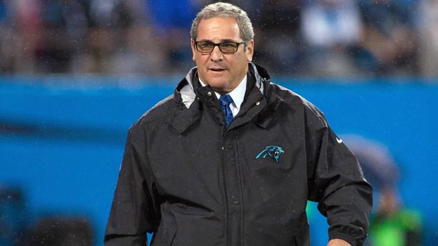 Nov 2, 2015; Charlotte, NC, USA; Carolina Panthers general manager Dave Gettleman walks the field prior to the game against the Indianapolis Colts at Bank of America Stadium. Photo Credit: Jeremy Brevard-USA TODAY Sports
