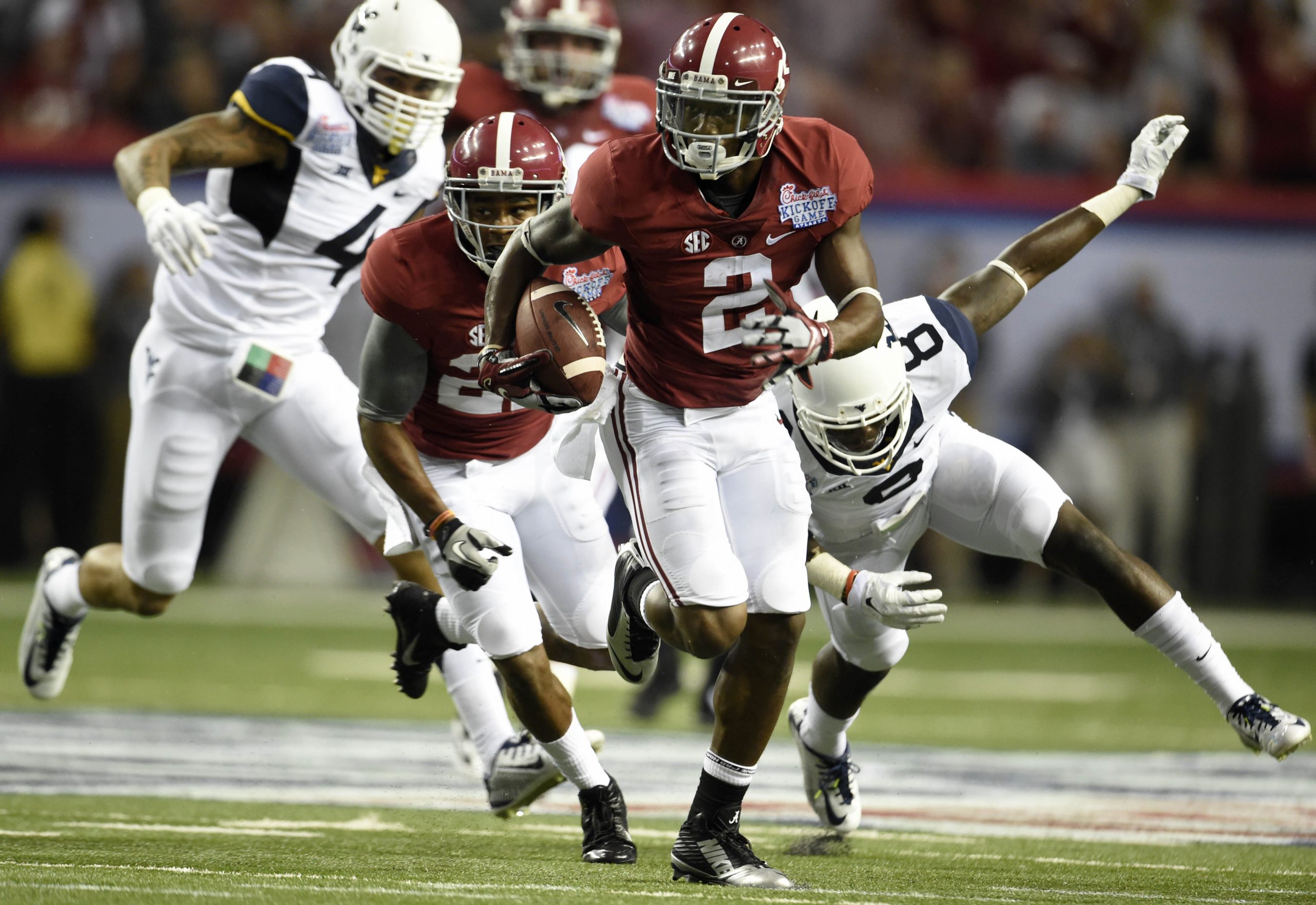 NCAA Football: Chick-fil-A Kickoff Game-West Virginia vs Alabama