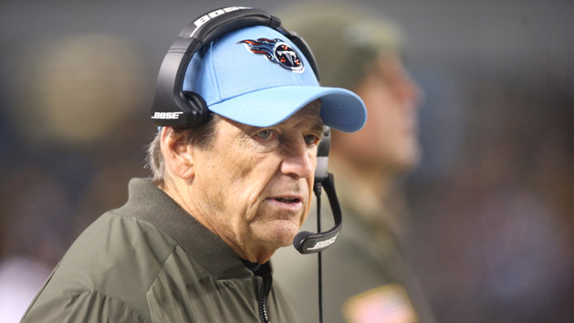 Nov 16, 2017; Pittsburgh, PA, USA; Tennessee Titans defensive coordinator Dick LeBeau looks on a against the Pittsburgh Steelers during the third quarter at Heinz Field. The Steelers won 40-17. Photo Credit: Charles LeClaire-USA TODAY Sports