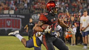 Pumphrey runs for 281 yards; Aztecs upend Cal