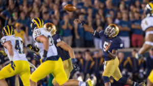 Notre Dame overpowers Michigan as rivalry ends