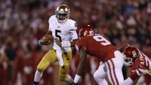 Notre Dame rolls past Oklahoma, eyes title bid