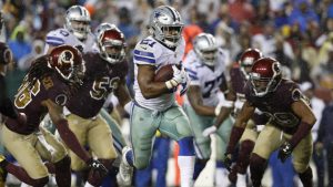Elliott, Cowboys run roughshod over Redskins
