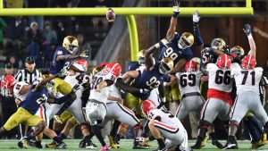 No. 15 Georgia outlasts No. 24 Notre Dame
