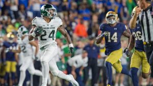 No. 12 MSU hangs on to defeat No. 18 Notre Dame