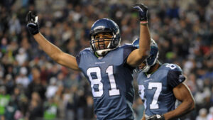 WR Tate works with Seahawks’ first unit