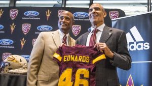 ASU’s Edwards fiery at introductory presser