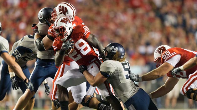 NCAA Football: Utah State at Wisconsin