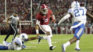 No. 1 Alabama begins rough road at Arkansas