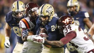 Pittsburgh downs VT 21-16 behind Conner, defense