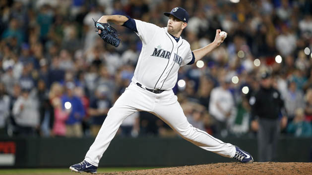 May 19, 2018; Seattle, WA, USA; Seattle Mariners starting pitcher James Paxton (65) throws against the Detroit Tigers during the ninth inning at Safeco Field. Photo Credit: Joe Nicholson-USA TODAY Sports