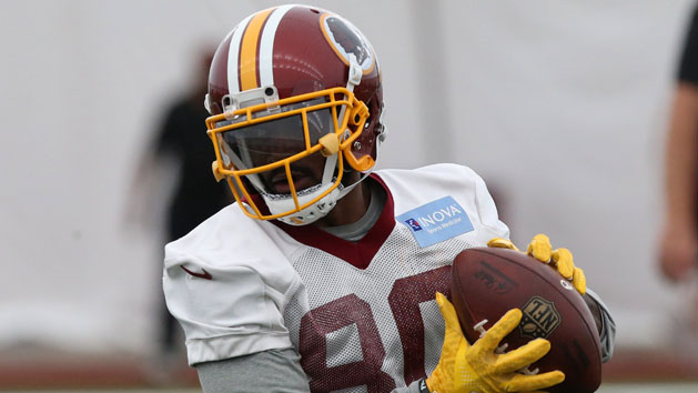 May 24, 2017; Washington, DC, USA; Washington Redskins wide receiver Jamison Crowder (80) participates in drills as part of Redskins OTAs at Redskins Park. Photo Credit: Geoff Burke-USA TODAY Sports