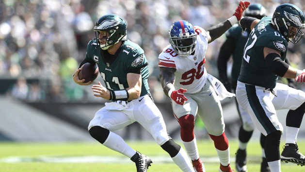 Jason Pierre-Paul (90) has reportedly been traded to Tampa Bay. Photo Credit: Danielle Parhizkaran/Northjersey.com via USA TODAY NETWORK