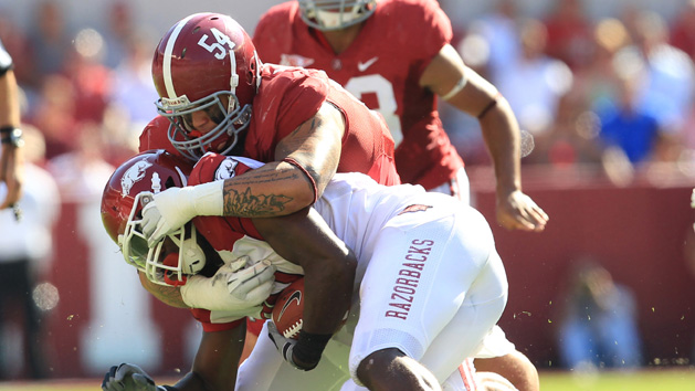 NCAA Football: Arkansas at Alabama