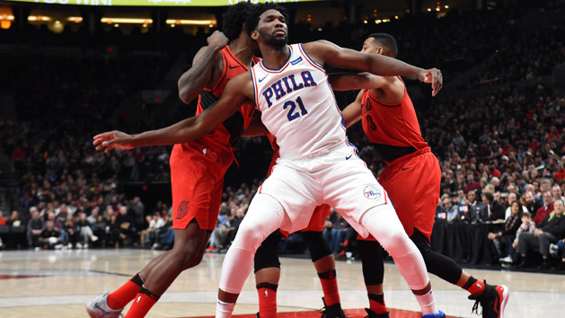 Joel Embid is a difference-maker on the boards. Photo Credit: Steve Dykes-USA TODAY Sports