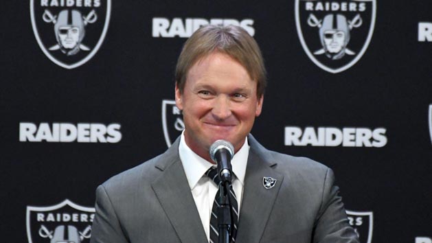 Jan 9, 2018; Alameda, CA, USA; Jon Gruden is introduced as head coach at a press conference at the Oakland Raiders headquarters Photo Credit: Kirby Lee-USA TODAY Sports