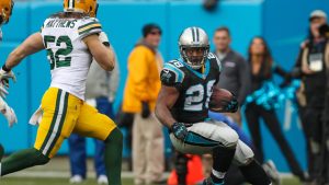 Panthers release RB Stewart after 10 seasons