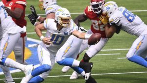 Herbert leads Chargers into Chase Young territory