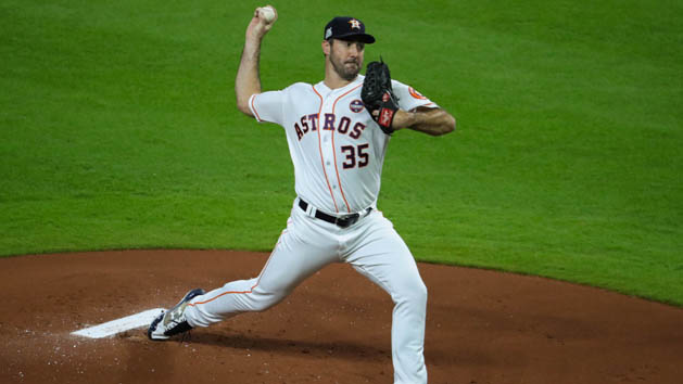 May 16, 2018; Anaheim, CA, USA; Houston Astros starting pitcher Justin Verlander (35) in the sixth inning of the game against the Los Angeles Angels at Angel Stadium of Anaheim. Photo Credit: Jayne Kamin-Oncea-USA TODAY Sports