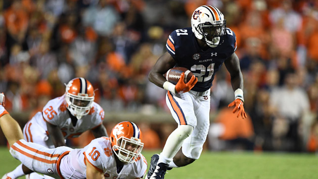 Kerryon Johnson was one bright spot for Auburn. Photo Credit: John David Mercer-USA TODAY Sports