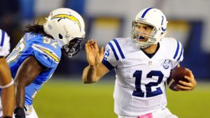 Chargers ground Luck, Colts