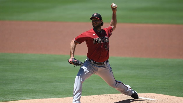 Jul 13, 2019; Milwaukee, WI, USA; San Francisco Giants pitcher Madison Bumgarner (40) throws a pitch in the first inning against the Milwaukee Brewers at Miller Park. Photo Credit: Benny Sieu-USA TODAY Sports