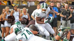No. 5 Michigan State beats Western Michigan 37-24