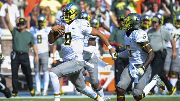 NCAA Football: Oregon at Virginia