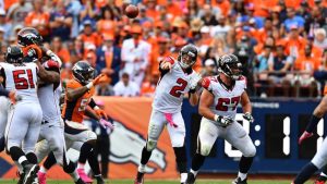 Falcons hand Broncos their first loss