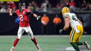 Falcons get big lead, keep Pack at bay in 34-23 win