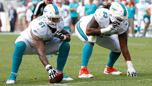 Mike Pouncey (51) could be out of the season opener. Photo Credit: Geoff Burke-USA TODAY Sports