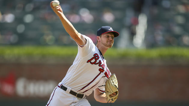 Jun 1, 2019; Atlanta, GA, USA; Atlanta Braves starting pitcher Mike Soroka (40) throws against the Detroit Tigers in the first inning at SunTrust Park. Photo Credit: Brett Davis-USA TODAY Sports