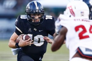 No. 9 UCF may face Temple without QB Milton