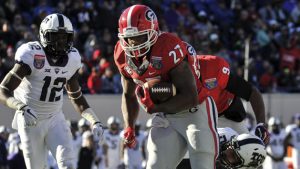 Georgia senior RB Chubb plots powerful sendoff
