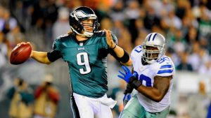 Foles to start in place of injured Vick