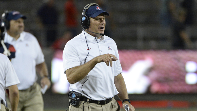 Rich Rodriguez is out as the head coach at Arizona. Photo Credit: Casey Sapio-USA TODAY Sports