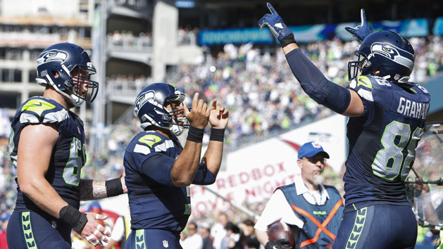 Sep 11, 2016; Seattle, WA, USA; Seattle Seahawks quarterback Russell Wilson (3) throws a pass against the Miami Dolphins during a NFL game at CenturyLink Field. The Seahawks defeated the Dolphins 12-10. Photo Credit: Kirby Lee-USA TODAY Sports