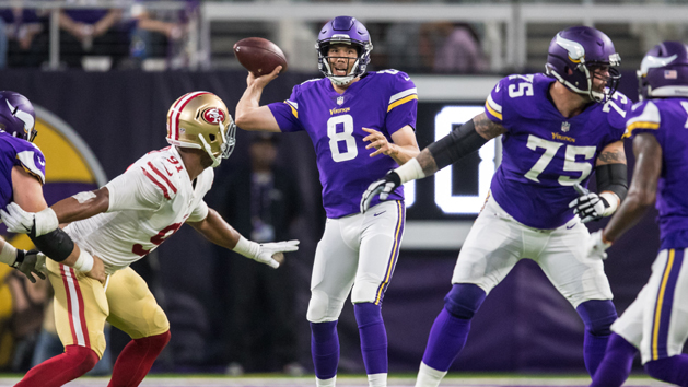 Dec 13, 2015; Philadelphia, PA, USA; Philadelphia Eagles quarterback Sam Bradford (7) throws the ball against the Buffalo Bills during the first quarter at Lincoln Financial Field. Mandatory Credit: Bill Streicher-USA TODAY Sports