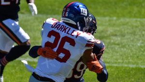 Report: Barkley to participate in drills vs. Patriots